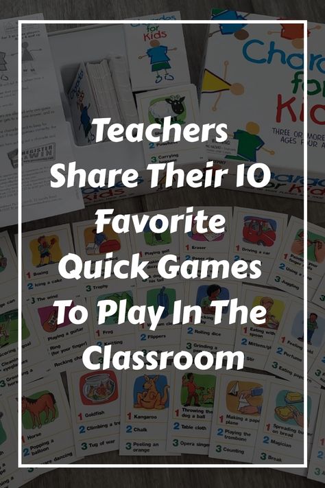 Looking for quick games to play in the classroom? Check out this list of 10 tried-and-tested games that your students will love. Classroom Games For First Grade, Quick Classroom Games, Play In The Classroom, Games For The Classroom, Games For Learning, Charades For Kids, Teacher Games, Early Reading Skills, Indoor Recess