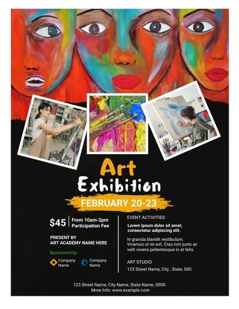 610+ Free Templates for 'Art exhibition' Art Workshop Flyer Design, Art Exhibition Poster Design Ideas, Art Exhibition Poster Design, Art Exhibition Flyer, Exhibition Flyer, Art Festival Poster, Exhibition Plan, Body Template, Big Teddy