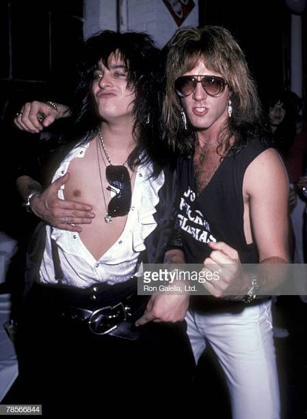 Nikki Sixx of Motley Crue and Jay Jay French of Twisted Sister Hair Metal Bands, Concert Party, Motley Crüe, Jay Jay, Twisted Sister, Nikki Sixx, Glam Metal, Tommy Lee, Motley Crue