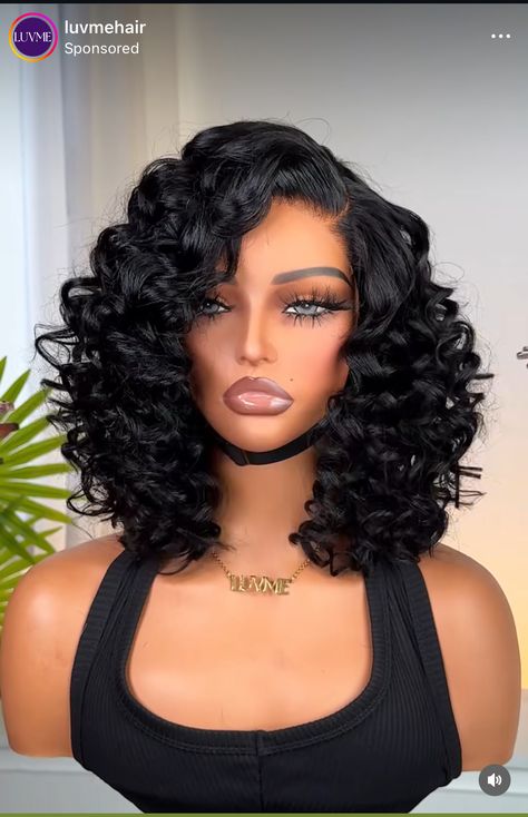 Deep Wave Bob, Sassy Hair, Deep Wave, Bangs, Hairstyles, Hair Styles, Hair