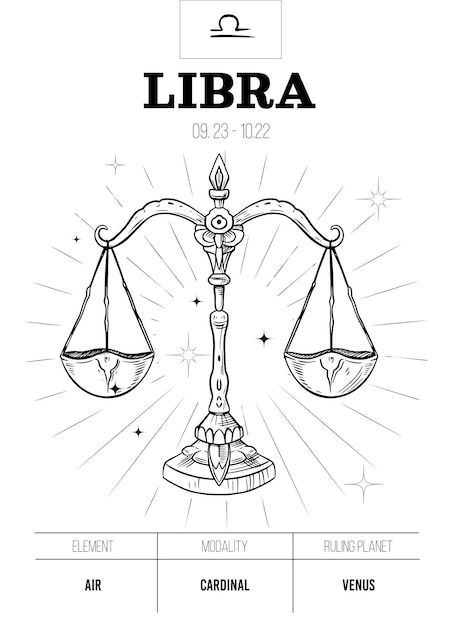 Libra. zodiac simbol. astrology sign, ve... | Premium Vector #Freepik #vector #astrology #constellation #occult #sun-moon Libra Drawing, About Libra Zodiac, Libra Illustration, Libra Symbol, Zodiac Circle, Libra Art, Libra Zodiac Sign, Pisces And Scorpio, Astrology Libra