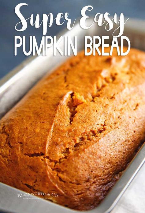 Pumpkin Bread Recipe Easy, Easy Pumpkin Bread, Best Pumpkin Bread Recipe, October Morning, Moist Pumpkin Bread, Pumpkin Loaf, Pumpkin Pie Mix, Pumpkin Recipes Dessert, Fall Recipe