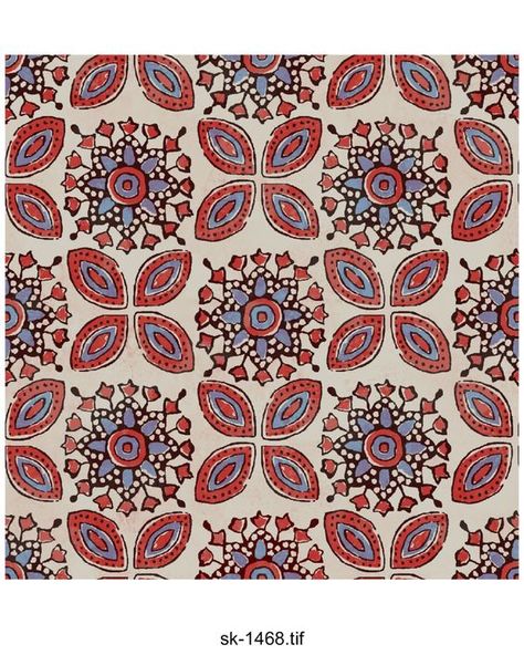 Ajrakh Pattern and block print Ajrakh Prints Motifs, Ajrakh Motifs, Ethnic Print Pattern, African Batik Fabric, Ajrakh Pattern, Indian Block Print Fabric, Ajrakh Prints, Geometric Design Art, Folk Art Flowers