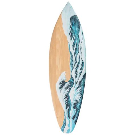 Paintings On Surfboards, Skimboard Designs, Surf Boards Designs, Painted Surfboard Ideas, Surf Board Painting, Surf Table, Surfboard Art Design, Painted Skateboard, Surfboard Painting