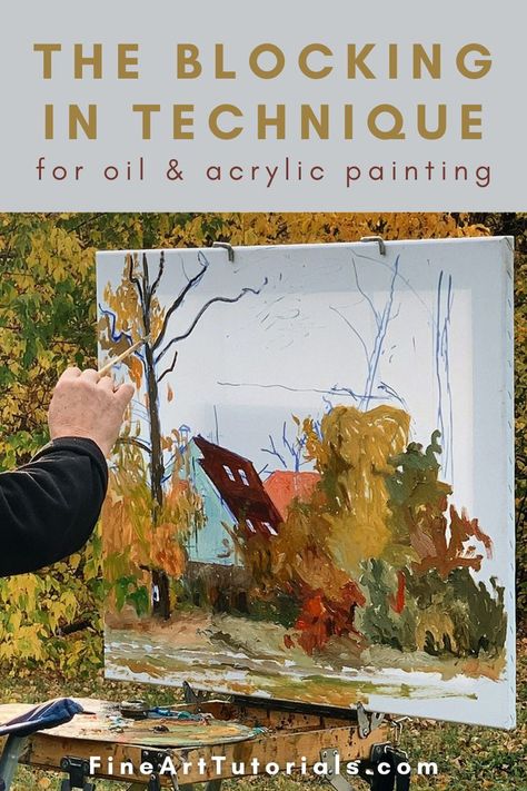 Paint Lessons, Oil Painting Basics, Painting Basics, Direct Painting, Oil Painting Tips, Oil Painting Lessons, Paintings Tutorials, Oil Painting For Beginners, Block Painting