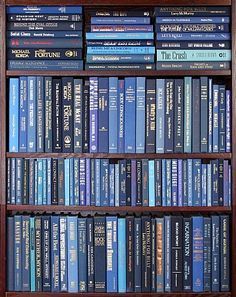 Blue Bookshelves, Iida Tenya, Ravenclaw Aesthetic, Everything Is Blue, Baby Poster, Buy Books, Bleu Pastel, Hogwarts Houses, Blue Books