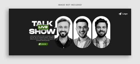 Talk show facebook cover design psd temp... | Premium Psd #Freepik #psd #conference #seminar #meeting #website-banner Facebook Cover Image, Cover Image Facebook, Facebook Banner Design Inspiration, Linkedin Event Banner, Linkedin Company Banner, Facebook Cover Graphic Design, Cover Linkedin Design, Graphic Designer Facebook Cover, X Banner Design Ideas