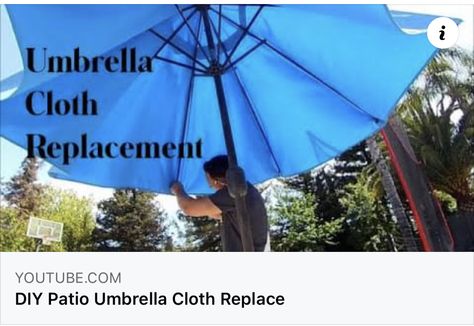 Diy Patio Umbrella, Patio Umbrellas Diy, Patio Umbrella Covers, Umbrella Canopy, Average Joe, Replacement Canopy, Diy Canopy, Umbrella Cover, Offset Umbrella