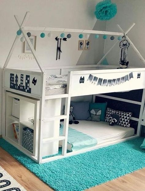 Pinterest Cama Ikea Kura, Kura Bed Hack, Cama Ikea, Ikea Kura Bed, Cozy Bedroom Design, Beds Ideas, Kura Bed, Ikea Kura, Ikea Kids