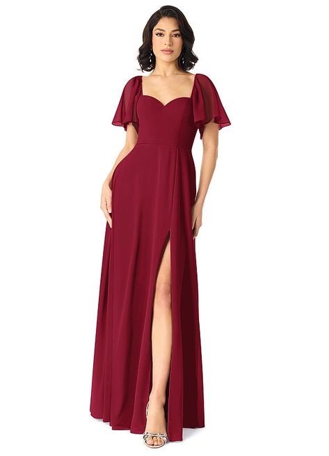 Bridesmaid Dresses Burgundy, Fuchsia Bridesmaid Dresses, Burgundy Bridesmaid Dress, Wedding Day Wishes, Dresses Burgundy, Brides Mom, Azazie Dresses, Burgundy Bridesmaid, Azazie Bridesmaid Dresses