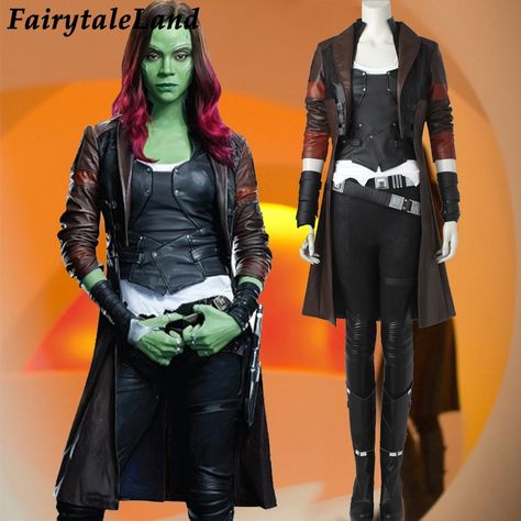 Gamora Outfit, Gamora Cosplay, Gamora Costume, Superhero Halloween Costumes, Sci Fi Costume, Galaxy Outfit, Superhero Halloween, Galaxy 2, Adult Halloween Costumes