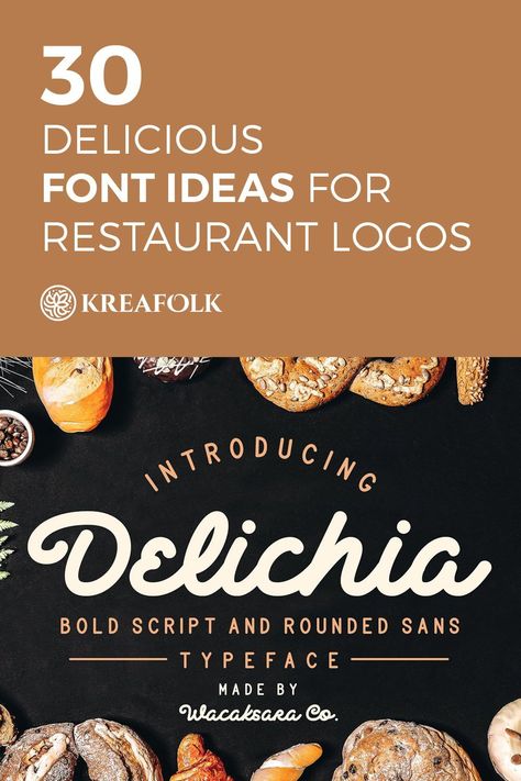 Fonts For Food Business, Fonts For Restaurant Logo, Restaurant Fonts Typography, Food Logo Design Ideas, Restaurant Logo Design Ideas, Logo Design Inspiration Restaurant, Restaurant Logo Ideas, Logo Font Design, Ideas For Restaurant