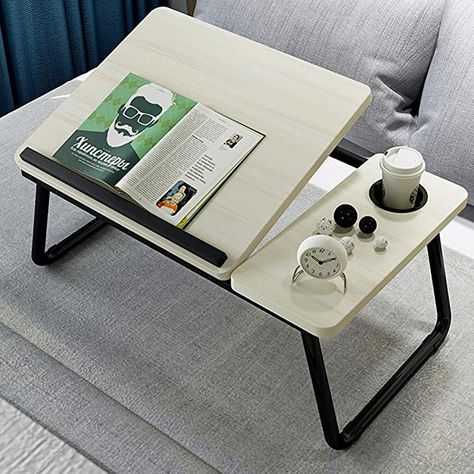 AmazonSmile: Laptop Desk for Bed,Asltoy Laptop Bed Tray Table,Foldable Lap Desk Stand Notebook Desk Adjustable Laptop Table for Bed Portable Notebook Bed Tray Lap Tablet with Cup Holder (Beige) : Electronics Desk For Bed, Table For Bed, Laptop Stand Bed, Adjustable Laptop Table, Bed Tray Table, Portable Laptop Table, Laptop Table For Bed, Folding Table Legs, Portable Laptop Desk