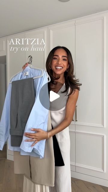 Nena Evans on Instagram: "Aritzia haul! Found so many great work clothes and closet staples for spring 👏🏽 They have such chic workwear that goes from the office to the weekend effortlessly! Added everything I’m wearing here to my LTK and in my bio under “Shop My Instagram” 🤍 https://liketk.it/4DGlI

#minimalstyle #outfitinspiration #styleblogger #outfitideas #springstyling #stylingreel #ootd #springoutfit #closetstaples #capsulewardrobe #workwear #workoutfit #workclothes #worktoweekend #officeoutfit #aritzia #aritziastyle" Aritzia Office Outfit, Aritzia Style Outfits, Aritzia Capsule Wardrobe, Aritzia Outfit Work, Aritzia Work Outfit, Aritzia Haul, Aritzia Effortless Pant Outfit, Effortless Pants Aritzia Outfit, Aritzia Outfit Summer