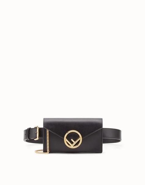 Fendi Belt Bag, Fendi Belt, Leather Belt Bag, Black Leather Belt, Black Leather Bags, Boutique Online, Black Purses, Leather Belts, Fendi Bags