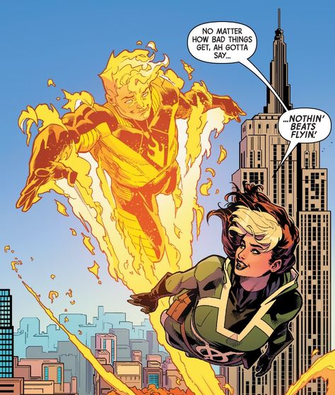 Human Torch and Rogue Bobby Drake, Rogue Comics, Storm Marvel, Xmen Comics, Marvel Knights, Marvel Characters Art, Human Torch, Ultimate Spiderman, Marvel Vs Dc