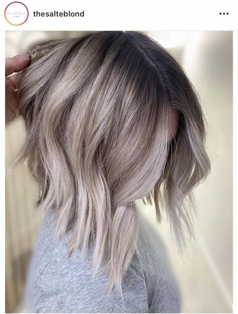 Shade Of Blonde, Grey Blonde Hair, Ash Brown Hair, Ash Blonde Balayage, Blonde With Dark Roots, Ash Blonde Hair, Balayage Hair Blonde, My Signature, Short Hair Color