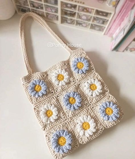 Trendy Crochet Bag, Corak Krusye, Fair Isle Crochet, Sac Diy, Free Crochet Bag, Bunny Crochet, Crochet Market Bag, Crochet Handbags Patterns, Crochet Purse Patterns