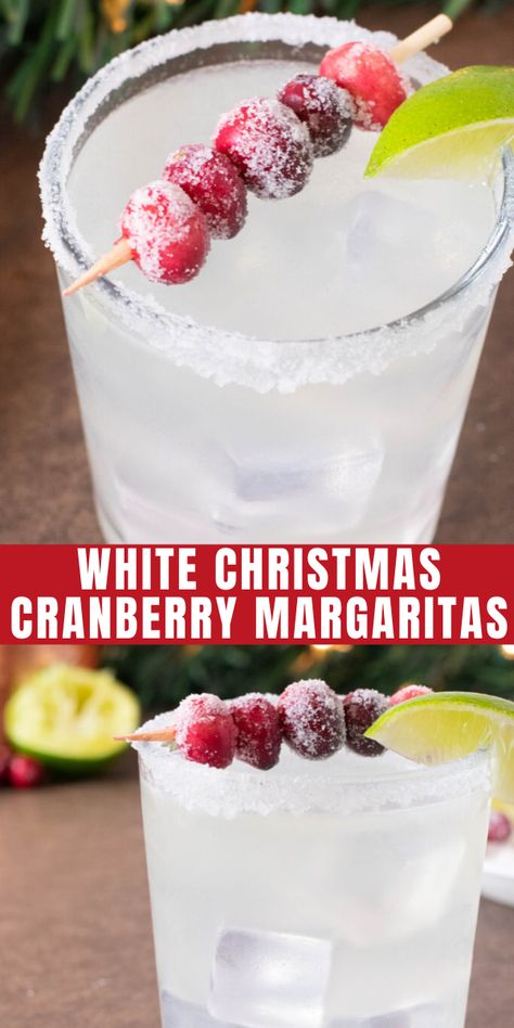 Christmas Drinks Alcohol, Clear Cocktail Recipes, Christmas Margarita Recipe, Cranberry Margaritas, Christmas Margarita, Xmas Drinks, Christmas Drinks Recipes, Christmas Cranberry, Cranberry Margarita