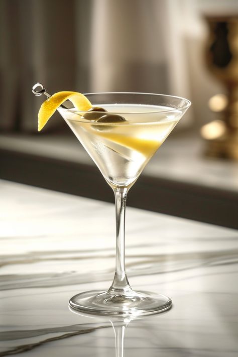 Classic Martini Recipe: How to Make the Perfect Martini Cocktail #cocktails #cocktailflavors Martini Classic, Martini Photography, Business Drinks, The Perfect Martini, Martini Aesthetic, American Cocktails, Olive Brine, Perfect Martini, Classic Martini