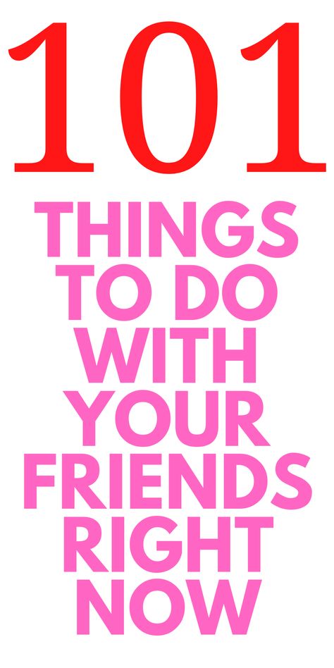 101 THINGS TO DO WITH YOUR BEST FRIENDS - Looking to do some fun things with your friends? Here are 101 things for you to do. Things To Do Inside, Indoor Things To Do, Best Friend Dates, Best Friend Challenges, Best Friend Activities, Best Friend Day, 100 Things To Do, What To Do When Bored, Friend Challenges