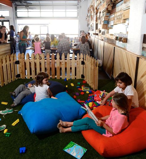 waypoint-public-kids-playing Restaurants In San Diego, Kids Restaurants, Indoor Play Area, Kids Play Spaces, Kids Cafe, Kid Friendly Restaurants, San Diego Restaurants, Cool Kid, Kids Bookcase