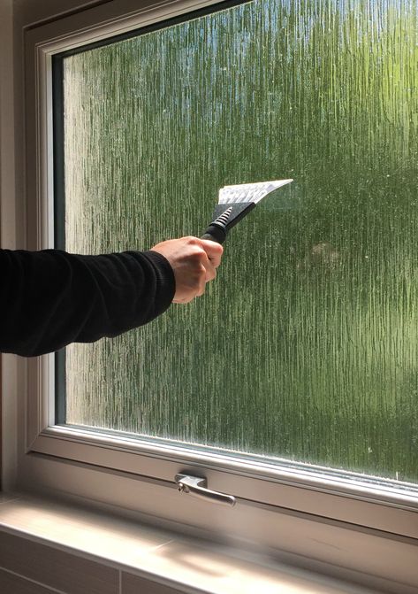 Bathroom Window Frosting Ideas, Frosted Window Bathroom, Frosted Bathroom Window, Window Film Bathroom, Internal Bathroom, Bathroom Window Privacy, Bathroom Window Coverings, Small Bathroom Window, Wet Room Bathroom