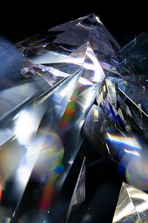 Davy Evans on Behance Diamond Refraction, Diamond Reflection, Liquid Rainbow, Diamond Graphic, Rainbow Diamond, Cracked Wallpaper, Diamond Party, Heaven Art, The Wall Street Journal