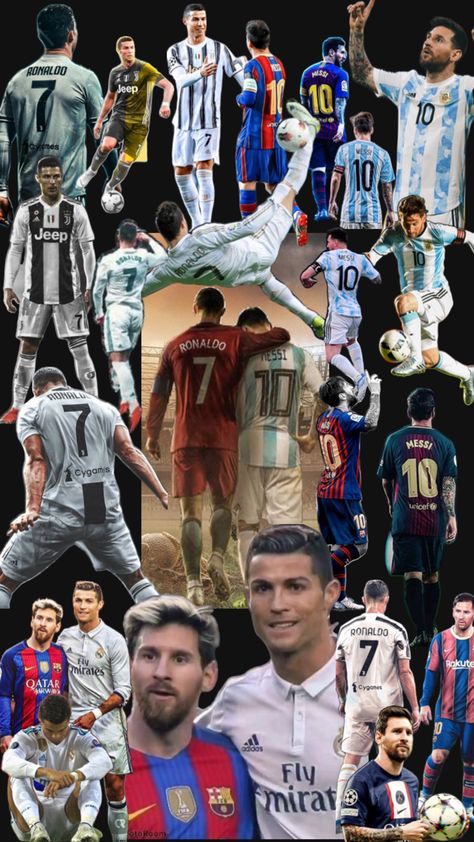 Lionel Messi v Cristiano Ronaldo Collage #MANMedia Ronaldo Collage, Messi 7, Messi Y Cristiano, Lionel Andrés Messi, Football Art, Messi 10, News Media, Lionel Messi, Cristiano Ronaldo