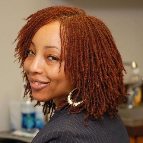 Find this Pin and more on Natural Mystic - Locs by nattygyrl. Loc Dye, Sisterlocks Styles, Beautiful Locs, Haircut Tutorial, Short Locs Hairstyles, Dye Ideas, Sisterlocks, Dreadlock Hairstyles, Trendy Haircuts