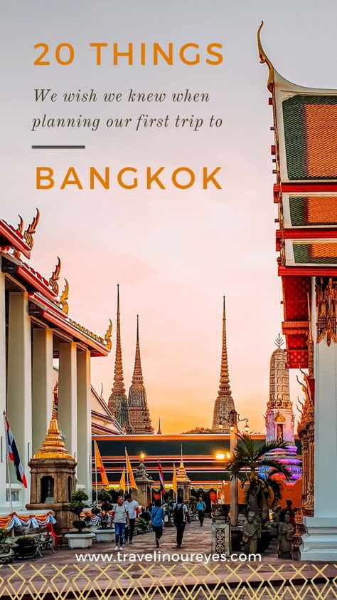 20 Things We Wish We Knew Before Traveling to Bangkok - Travel In Our Eyes Bangkok Things To Do, Thailand Bangkok City, Bangkok Outfit, Bangkok Thailand Travel, Bangkok Trip, Bangkok Itinerary, Bangkok Travel Guide, Things To Do In Bangkok, Thailand Travel Destinations