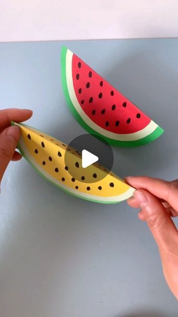 Summer Crafts, Watermelon Craft, Diy With Kids, Watermelon Crafts, Fruits For Kids, Diy Making, Fun Diy, Creative Activities, Creative Kids