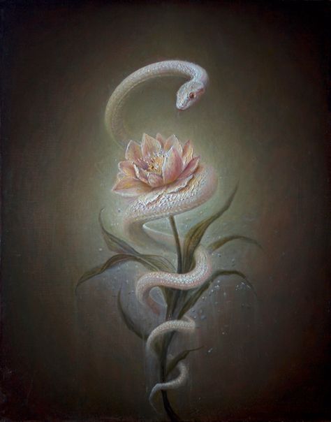 Luke Hillestad + Richard Ahnert solo exhibitions @ Copro Gallery Snake Painting, Animal Illustration Art, Snake Art, A Snake, Ethereal Art, Spiritual Art, Spirit Animal, Feng Shui, Amazing Art