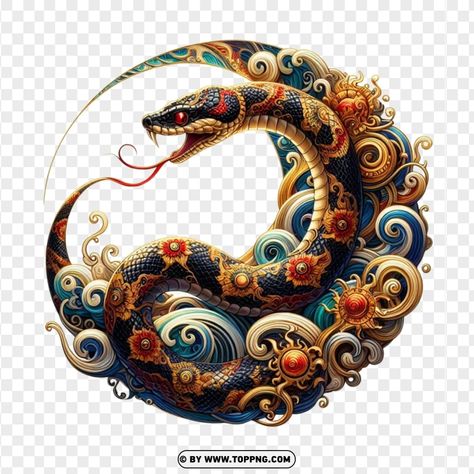 Year Of The Snake Design, Snake Art Aesthetic, Year Of The Snake 2025, Chinese New Year Snake, Year Of Snake, Birthday Flowers Arrangements, Art Snake, Dtf Designs, Fireworks Background