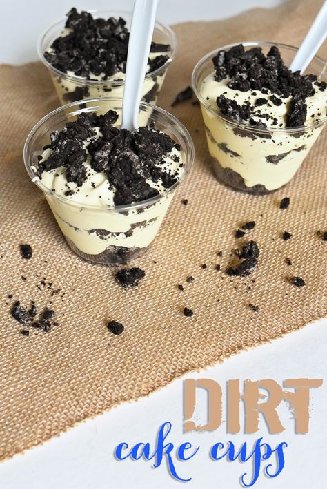 Dirt Cake Cups to celebrated the new Dinotrux series by @Netfli >>> http://www.sarahhalstead.com/dirt-cake-cups/ ‪#‎streamteam‬ ‪#‎netflix‬ ‪#‎ad‬ Vanilla Dirt Cups, Football Dirt Cups, Dirt Cake Shooters, Dirt Cake Cups Individual, Oreo Dirt Pudding Cups, Mini Dirt Cake Cups, Individual Dirt Pudding Cups, Individual Dirt Cake Cups, Oreo Deserts