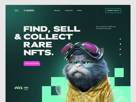 #design #nft #nftmarketplace #crypto #web #webdesign #landingpage #ui #uiux #graphic Nft Graphic Design, Nft Design Ideas, Web3 Designs, Moodboard Website, Web Design Inspiration Creative, Nft Website, Crypto Design, Ui Design Ideas, Game Website