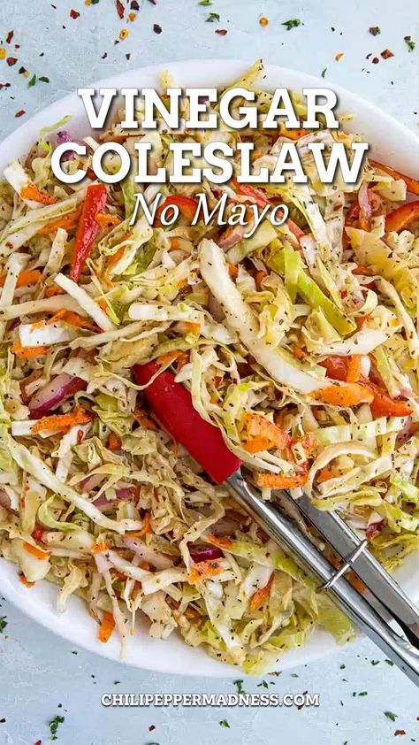 Recipe For Coleslaw, Vinegar Coleslaw Recipe, Vinegar Based Coleslaw Recipe, Healthy Coleslaw Recipes, Coleslaw Dressing Recipe, Best Coleslaw Recipe, Vinegar Coleslaw, Healthy Coleslaw, Coleslaw Recipe Easy