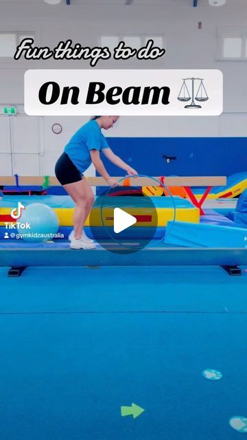 Preschool Beam Stations, Balance Beam Drills, Gymnastics Beam Drills For Beginners, Diy Balance Beam Gymnastics, Gymnastics Games For Team, Gymnastics Preschool Activities, Fun Gymnastics Drills, Fun Gymnastics Games, Balance Beam Gymnastics