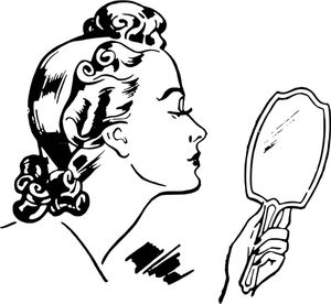 PublicDomainVectors.org-Vector drawing of lady holding a hand mirror Holding Mirror, Mirror Tattoos, Mirror Illustration, Mirror Drawings, Queen Images, The Graphics Fairy, Mirror Vintage, Graphics Fairy, Clip Art Vintage