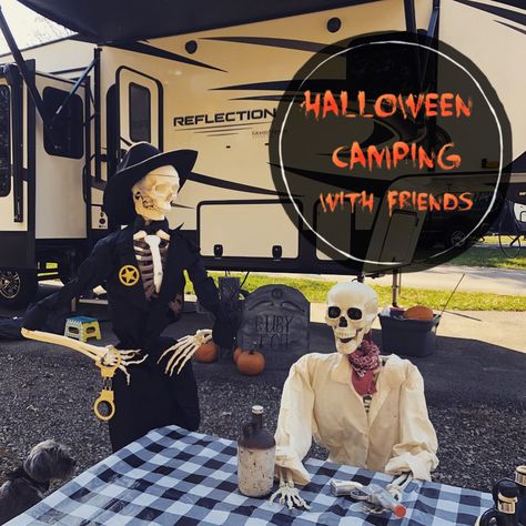 Halloween Camping With Friends Camping Decorations, Camping With Friends, Zombie Prom, Halloween Camping, Walking The Plank, Haunted Dollhouse, Eureka Springs, Family Camping Trip, Camping Decor