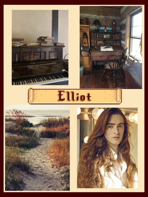 Elliot's Vibe IMO - Collage Elliot Stardew Valley Aesthetic, Elliot Stardew Valley Fanart, Elliot Stardew Valley, Elliott Stardew Valley, Video Game Drawings, Stardew Farms, Stardew Valley Tips, Stardew Valley Fanart, Farming Simulator