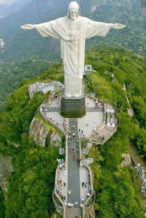 Rio de Janeiro, #Brazil /  #nature #beaute #beauty Leh, Panna Marie, Peisaj Urban, Christ The Redeemer, Future Travel, Dream Destinations, Places Around The World, Aerial View, Travel Around The World