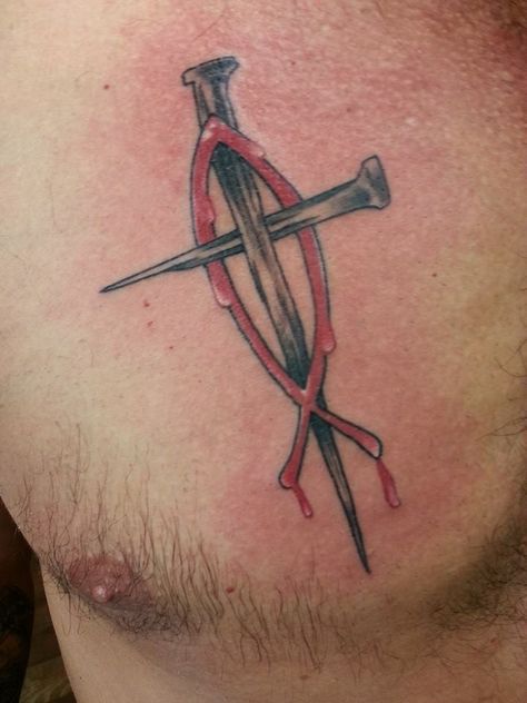 #cross #religioustattoo #christiantattoo #blood Tattoos, Religious Tattoo, Blind Faith