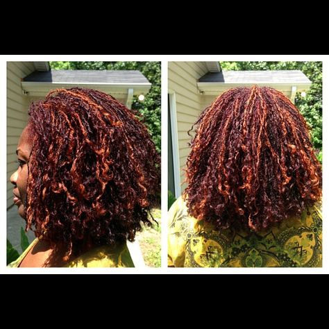 Color and Highlights for my client Lawanda:) #sisterlocks #naturalhair#locs#pravana#nnekasnaturalworld Locs Color, Loc Colors, Long Locs, Sister Locks, Sisterlocks Styles, Braided Pony, Locs Styles, Loc Inspiration, Micro Locs