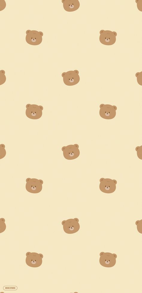 Cute Wallpapers Brown Bear, Teddy Bear Wallpaper, Cute Blue Wallpaper, Cocoppa Wallpaper, Iphone Wallpaper Kawaii, Soft Wallpaper, Paper Background Texture, Beige Wallpaper, Iphone Wallpaper Photos