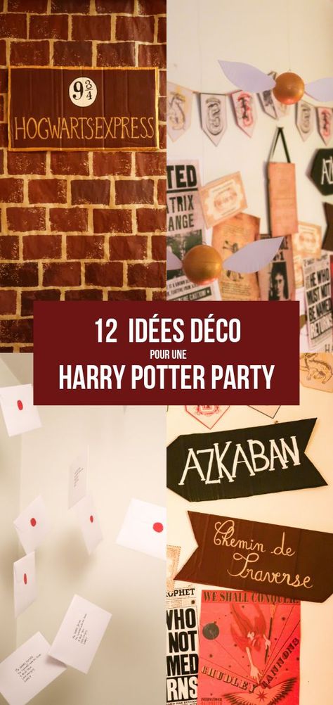 12 idées déco pour une Harry Potter Party ou un anniversaire Harry Potter ! #Harrypotter #Potterhead #Harrypotterparty #anniversaireharrypotter #HP Harry Potter Christmas Decorations, Harry Potter Bday, Modern Bedroom Ideas, Harry Potter Room Decor, Anniversaire Diy, Festa Harry Potter, Anniversaire Harry Potter, Theme Harry Potter, Harry Potter Halloween