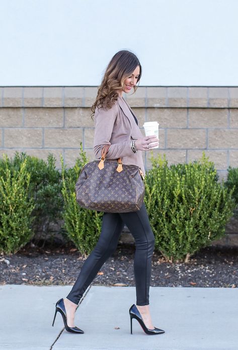 When to splurge vs. when to save | Catherine's Craze Speedy 35 Outfit, Speedy 35 Louis Vuitton Outfit, Louis Vuitton Speedy Outfit, Sue Barker, Louis Vuitton Outfit, Luxury Outfit, Lv Speedy, Louis Vuitton Speedy 35, Speedy 35