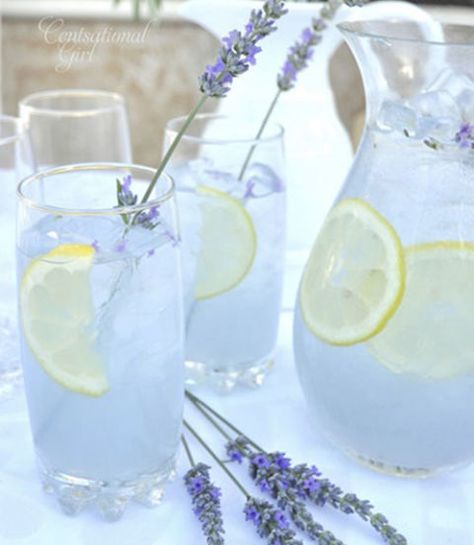 This pastel pitcher is perfect for your next tea party or ladies luncheon. Get the recipe at Centsational Girl. Rococo Party, Purple Inspiration, Pitcher Drinks, Lavender Lemonade, Frozen Lemonade, Lavender Buds, Infused Water, Menu Ideas, Non Alcoholic Drinks