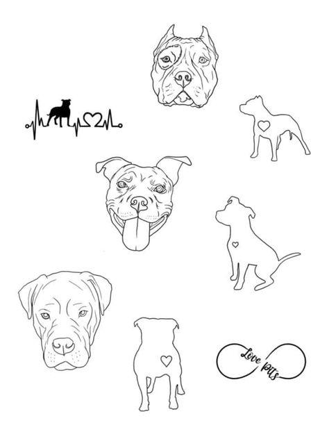 Planet Ink, Tatoo Dog, Dog Line Drawing, Wife Tattoo, Pitbull Tattoo, Pawprint Tattoo, Small Quote Tattoos, Meaningful Tattoo Quotes, Mom Tattoo Designs