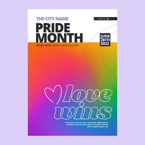 Free vector gradient pride month lgbt fl... | Free Vector #Freepik #freevector #pride-month #bisexual #lgbt #lgbtqia Pride Packaging Design, Lgbt Poster, Pride Design Graphic, Pride Branding, Pride Graphics, Pride Posters, Pride Poster Design, Pride Design, Pride Graphic Design Poster